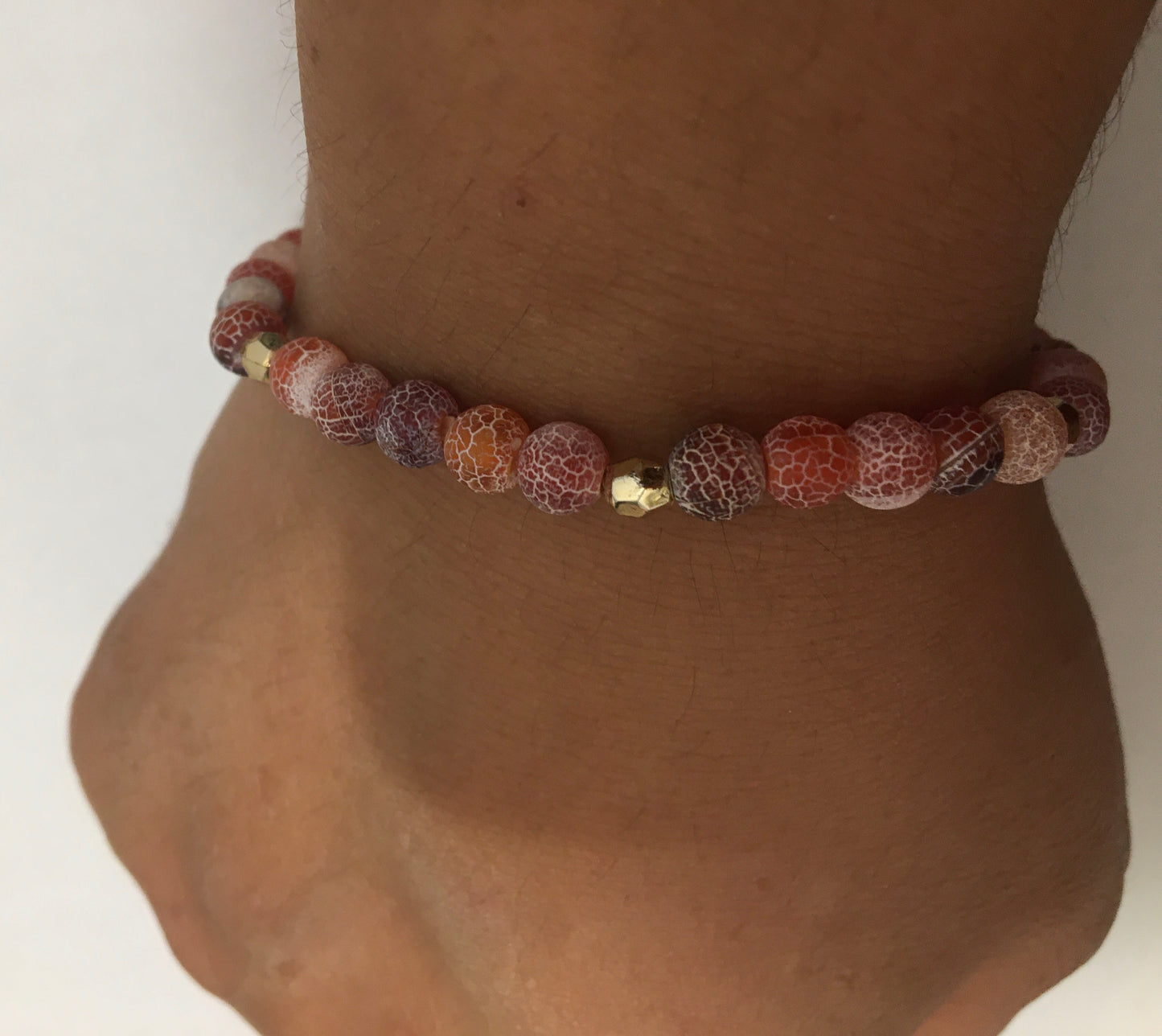 Bracelet en perles d’agate