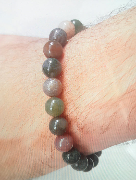 Bracelet en perles d’agate indienne