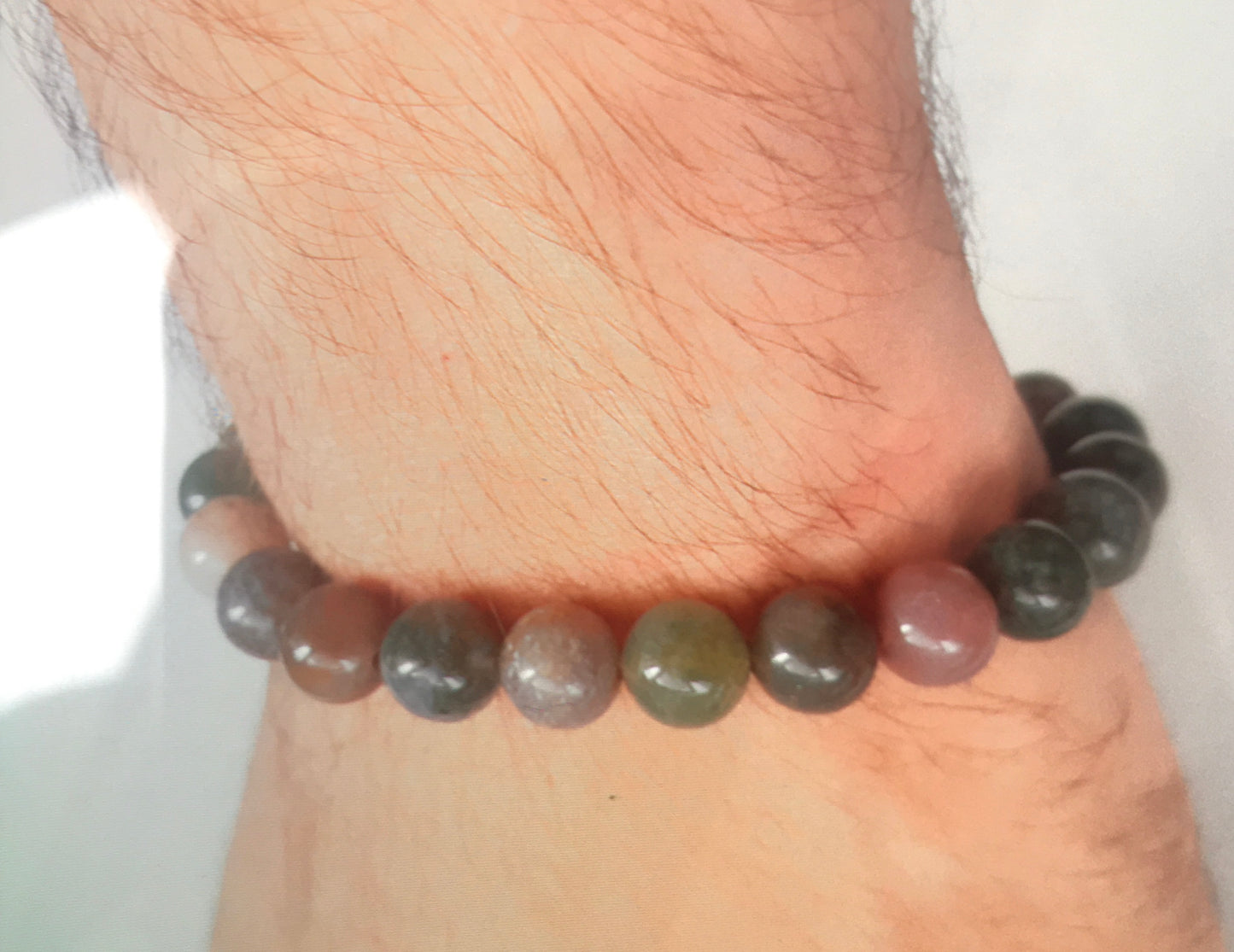 Bracelet en perles d’agate indienne