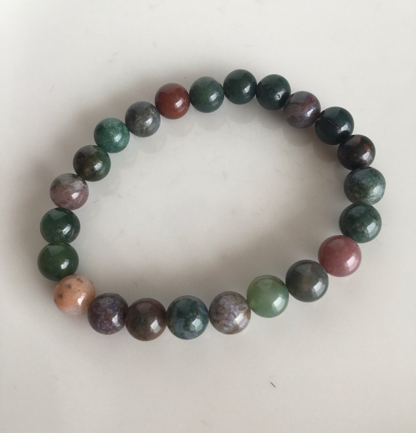 Bracelet en perles d’agate indienne