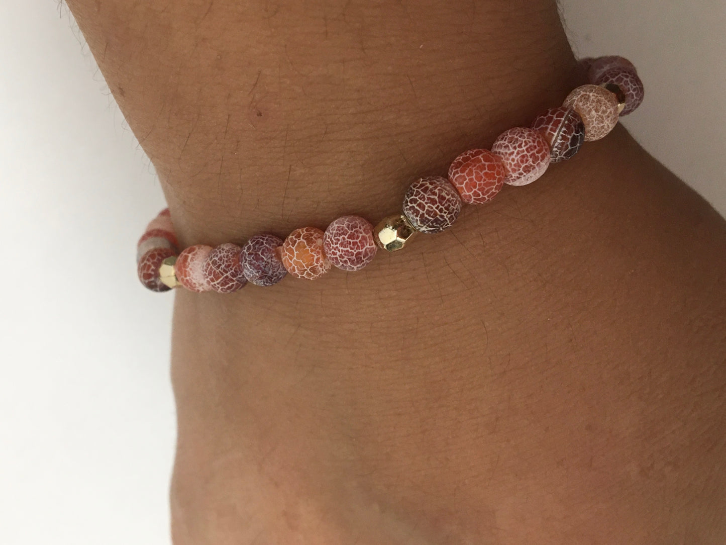 Bracelet en perles d’agate