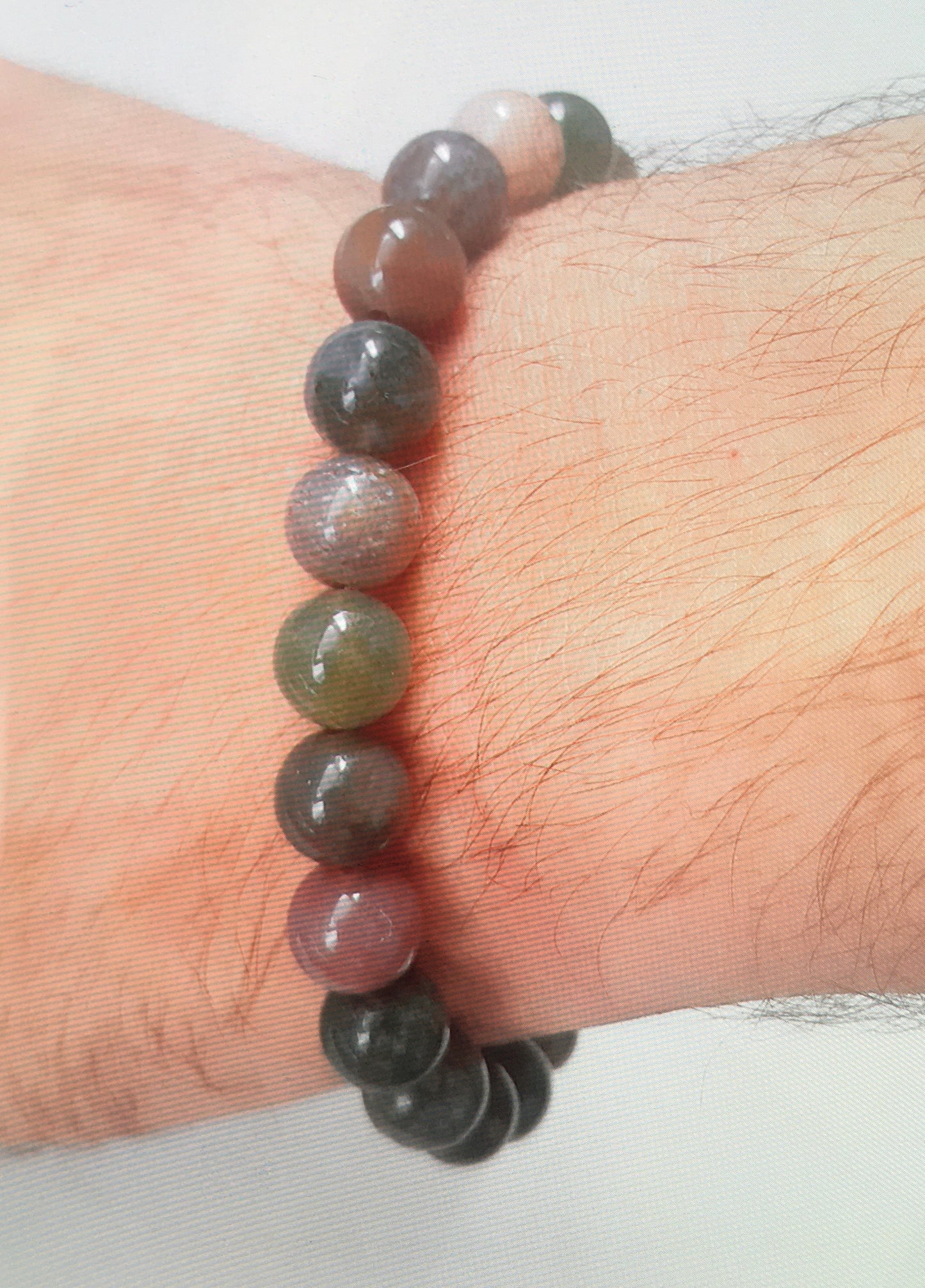 Bracelet en perles d’agate indienne