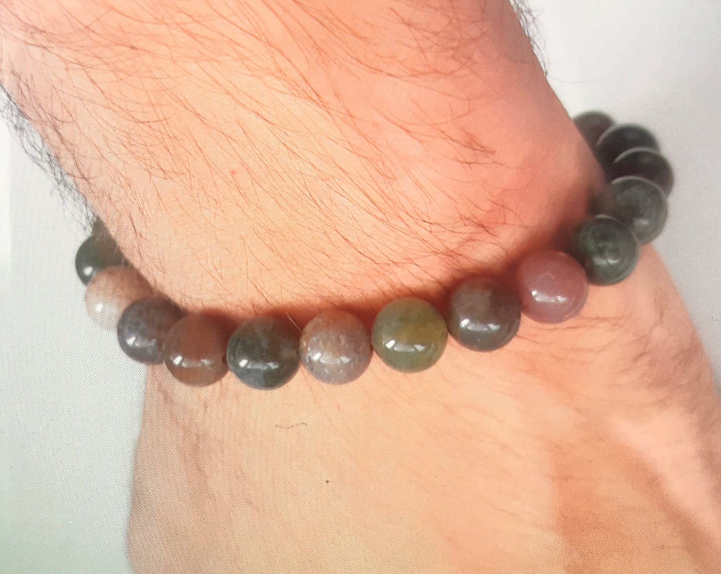 Bracelet en perles d’agate indienne