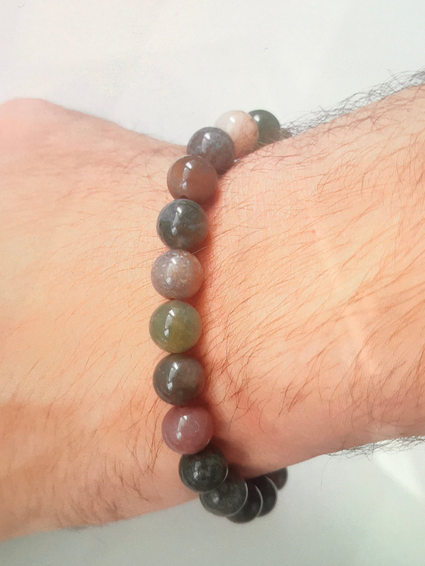 Bracelet en perles d’agate indienne