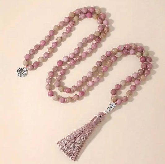 Collier en pierres Rhodochrosite naturelles