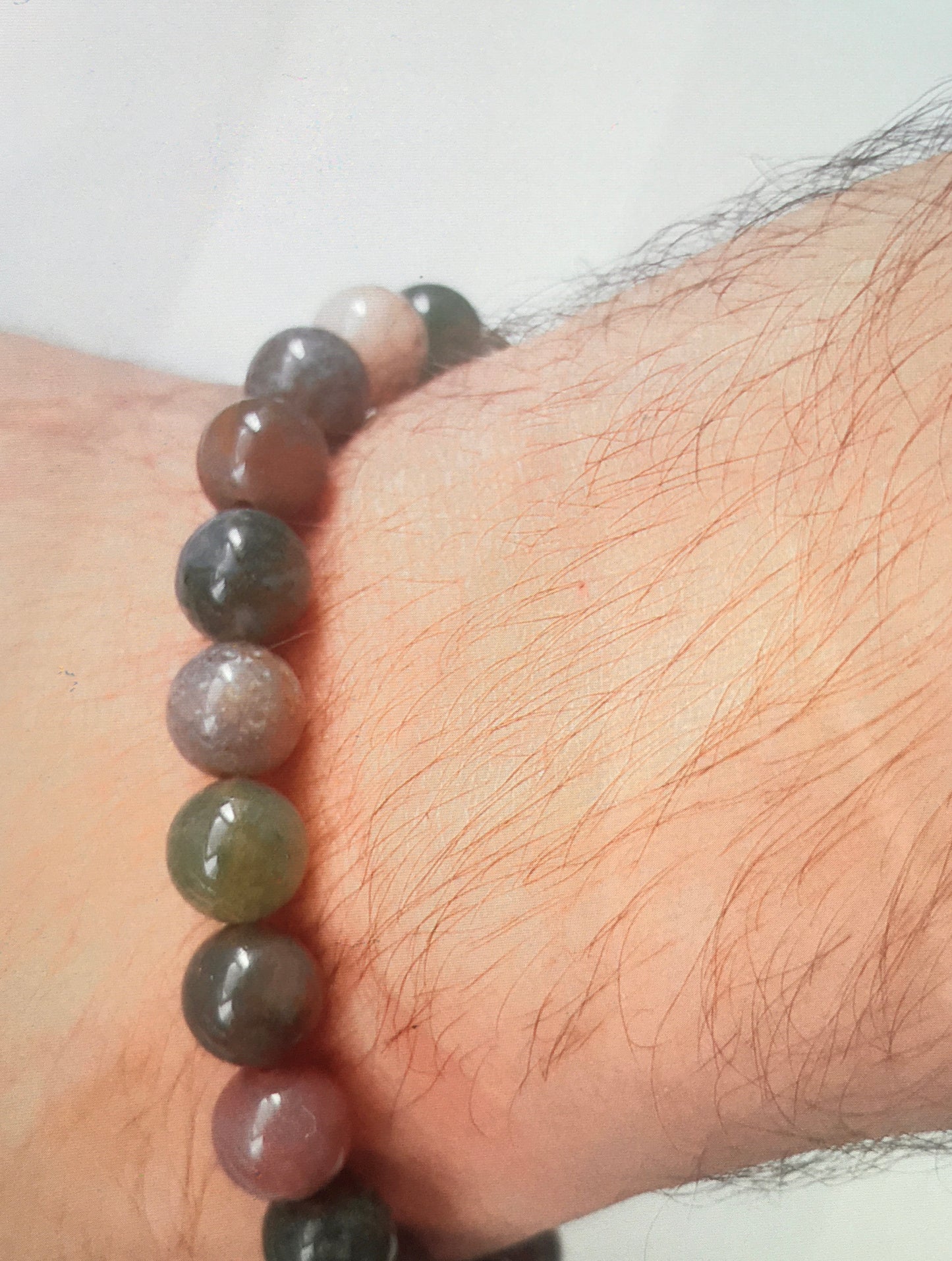 Bracelet en perles d’agate indienne